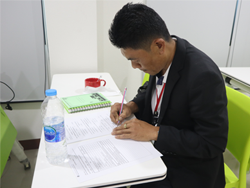 ทดสอบความรู้ก่อน และหลังการฝึกอบรม