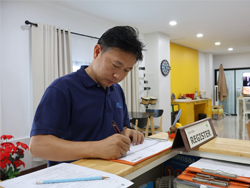 ลงทะเบียนรับเอกสารประกอบการฝึกอบรม