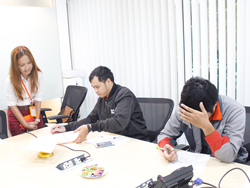 ลงทะเบียนทดสอบความรู้ก่อน และหลังการฝึกอบรม