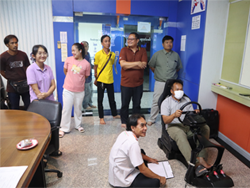 ฝึก และทดสอบปฏิกิริยาการตอบสนองในสถานการณ์ฉุกเฉิน