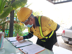 ลงทะเบียนรับเอกสารประกอบการฝึกอบรม