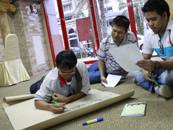การสรุปผลการทำงานร่วมกันและกิจกรรมการระดมสมอง