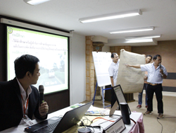 การนำเสนอผลงานจากการทำงานร่วมกัน