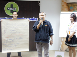 การนำเสนอผลงานที่ได้ทำร่วมกัน
