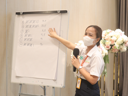 สรุปผลคะแนนที่แต่ละกลุ่มสามารถสะสมไว้ได้