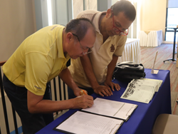 ลงทะเบียนรับเอกสารประกอบการฝึกอบรม