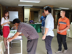 ลงทะเบียนรับเอกสารประกอบการฝึกอบรม