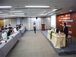 กล่าวต้อนรับพร้อมแนะนำวิทยากรและกิจกรรมฝึกอบรม