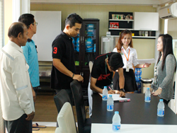 ลงทะเบียนรับเอกสารประกอบการฝึกอบรม