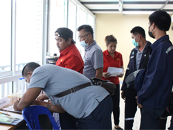 ลงทะเบียนรับเอกสารประกอบการฝึกอบรม