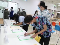 ลงทะเบียนรับเอกสารประกอบการฝึกอบรม 