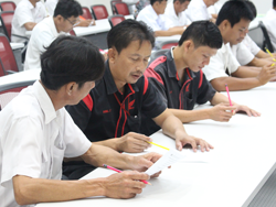 ลงทะเบียนทดสอบความรู้ก่อน และหลังการฝึกอบรม