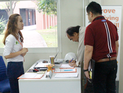 ลงทะเบียนรับเอกสารประกอบการฝึกอบรม