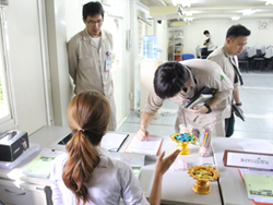 ลงทะเบียนทดสอบความรู้ก่อน และหลังการฝึกอบรม