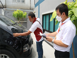 การตรวจสอบความปลอดภัยรอบตัวรถด้วยกระบวนการ KYT