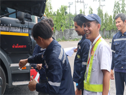 การตรวจสอบและเตรียมความพร้อมของรถขนส่งน้ำมันก่อนการปฏิบัติงาน