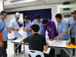 ลงทะเบียนรับเอกสารประกอบการฝึกอบรม