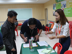 ลงทะเบียนรับเอกสารประกอบการฝึกอบรม