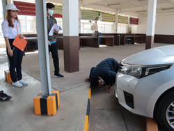 ประเมินทักษะการตรวจสอบความปลอดภัยรอบตัวรถ