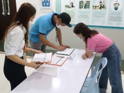 ลงทะเบียนรับเอกสารประกอบการฝึกอบรม