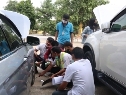 การตรวจสอบสภาพยาง และการเติมแรงดันลมยาง