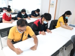 ทดสอบความรู้ก่อน และหลังการฝึกอบรม
