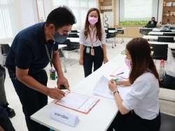 ลงทะเบียนทดสอบความรู้ก่อน และหลังการฝึกอบรม