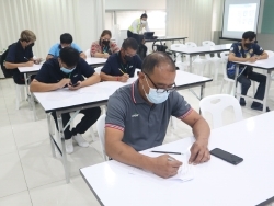 ทดสอบความรู้ก่อนและหลังการฝึกอบรม		