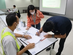 ลงทะเบียนรับเอกสารประกอบการฝึกอบรม