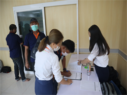 ลงทะเบียนรับเอกสารประกอบการฝึกอบรม