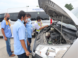 การตรวจสอบและเตรียมความพร้อมของยานพาหนะ