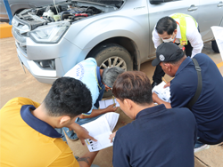 การตรวจสอบสภาพยางและแรงดันลมยาง