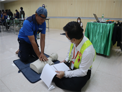 ฝึกปฏิบัติการกู้ฟื้นคืนชีพในสถานการณ์ฉุกเฉิน