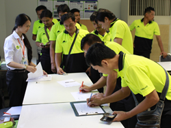 ลงทะเบียนรับเอกสารประกอบการฝึกอบรม