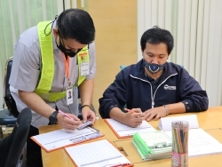 ลงทะเบียนรับเอกสารประกอบการฝึกอบรม