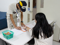 ลงทะเบียนรับเอกสารประกอบการฝึกอบรม