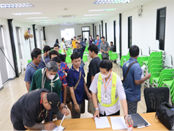 ลงทะเบียนทดสอบความรู้ก่อน และหลังการฝึกอบรม