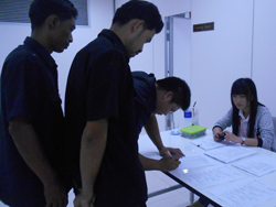 ลงทะเบียนรับเอกสารประกอบการฝึกอบรม
