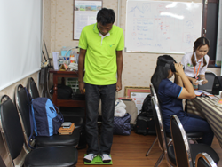ตรวจสมรรถภาพทางร่างกาย BMI Score ที่มีความเสี่ยงต่ออาการภาวะหลับในในขณะขับรถ