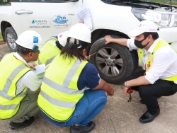 การตรวจสอบสภาพยาง และระบบรองรับน้ำหนัก