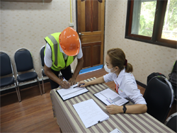 ลงทะเบียนรับเอกสารประกอบการฝึกอบรม