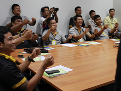 บรรยากาศการฝึกอบรมภาคทฤษฎี