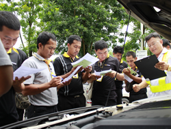การตรวจสอบและเตรียมความพร้อมของยานพาหนะประจำวัน