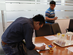 ลงทะเบียนรับเอกสารประกอบการฝึกอบรม
