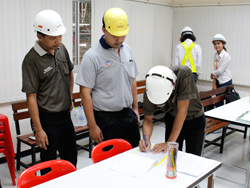 ลงทะเบียนรับเอกสารประกบการฝึกอบรม