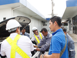 การตรวจสอบและเตรียมความพร้อมของรถขนส่งวัตถุอันตรายก่อนการเดินทาง