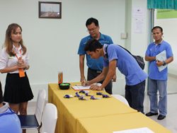 ลงทะเบียนรับเอกสารประกอบการฝึกอบรม