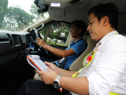 ฝึก และประเมินทักษะการขับรถบนการจราจรจริง On Road Evaluate