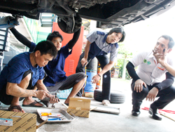 ปฏฺิบัติการตรวจสอบและซ่อมบำรุงยานพาหนะเบื้องต้น