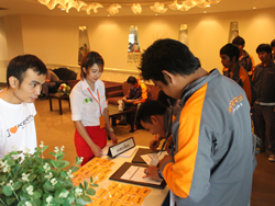 ลงทะเบียนรับเอกสารประกอบการฝึกอบรม